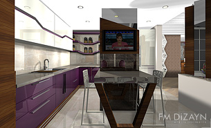 Mutfak Mobilya Dekorasyonu Bademli
